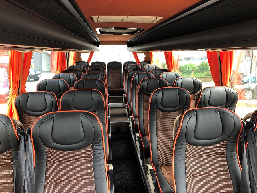 Iveco 29-seat bus interior